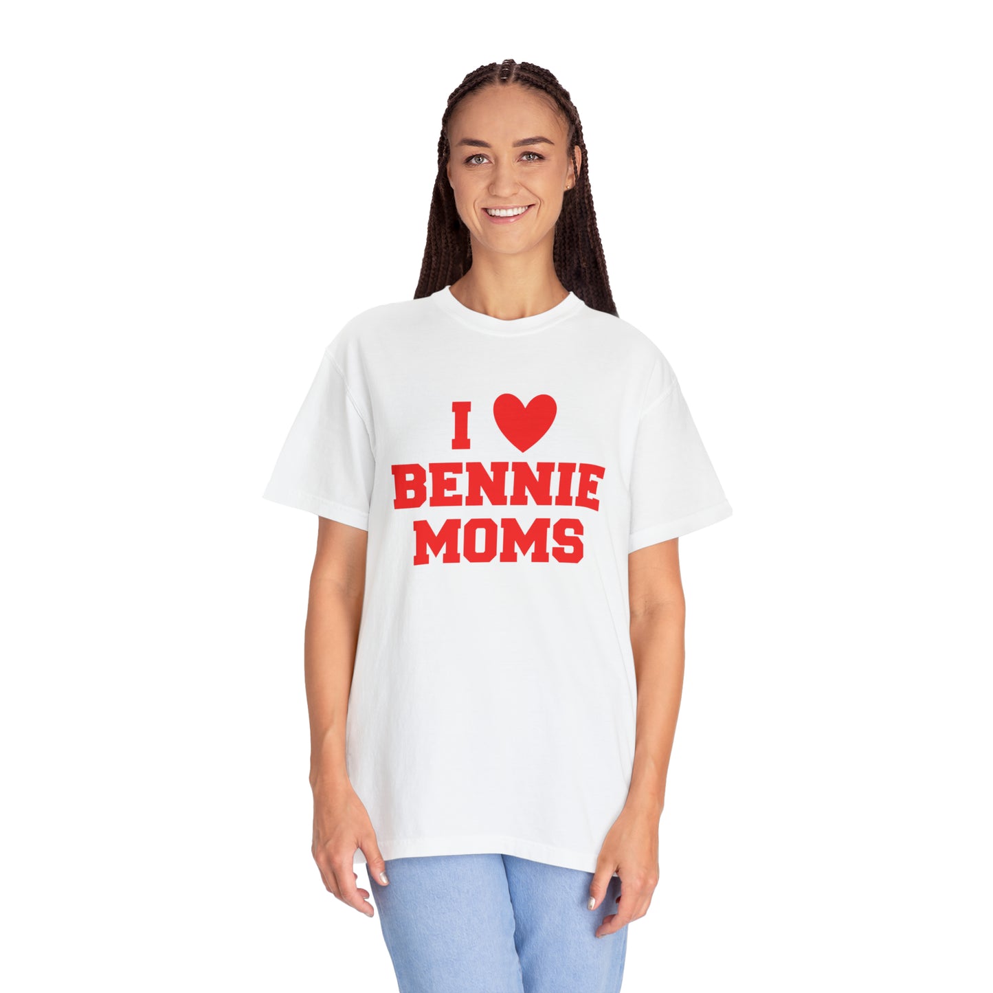 I Love Bennie Moms Unisex Garment-Dyed T-shirt